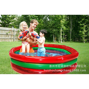 Inflatable Watermelon Pool For Kids 3-6 Years Old PVC Round Home Use - Product Image 4