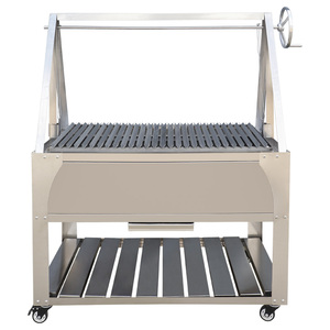 Adjustable Height Santa Maria Grill with Parrilla V Grate, Stainless Steel Patio <strong>BBQ</strong> for Outdoor - Product Image 2