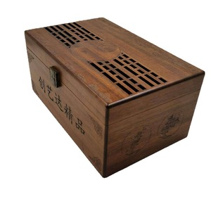 Fabricante de cajas de madera con estilo retro chino, cajas de té de madera maciza, cajas de regalo de madera con ventanas, y - Product Image 3