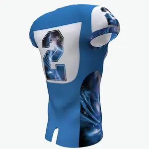 Blank American Football Jerseys Wholesale 7v7 Football Sublimated Uniform Manufacturers Blank Youth Football Jerseys