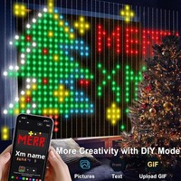 Guirlande lumineuse transfrontalière magique DIY pour décoration d'ambiance, contrôle par points, fil PVC IP44 pour LED intelligentes programmables par application