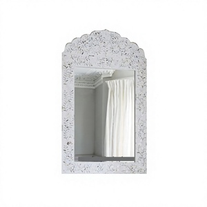 Espejo de Pared con Marco de Incrustaciones de Hueso Iluminado, Diseño Moderno, Hecho a Mano, Ecológico, Venta Directa de Fábrica, NAQ00477, BS INTERNATIONAL - Product Image 5