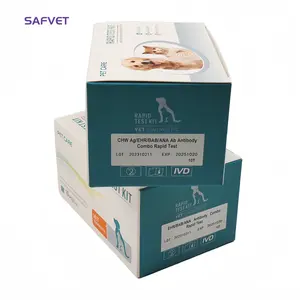 Veterinario Ehrlichia Anaplasma Babesia Canine Lyme CHW/Ana/LYM/Bab/EHR AB Kit de prueba Clínica veterinaria para perros Suministros para mascotas