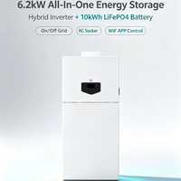Sistem Surya Hibrida Off-Grid AHYR All-In-One 6.2kW dengan Baterai LiFePO4 16kWh, Panel Efisiensi Tinggi 620W, Penyimpanan Energi Rumah