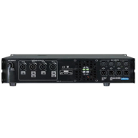 Amplificateur en aluminium noir de classe D 4 canaux 4x1000W 8 ohms 4100W pour systèmes audio extérieurs, audio professionnel
