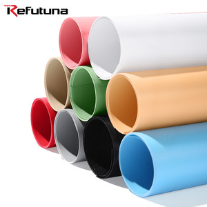 Panel de <span class=keywords><strong>fondo</strong></span> para fotografía REFUTUNA de 70*140 cm, tablero de PVC esmerilado, tela de <span class=keywords><strong>fondo</strong></span> de color sólido, accesorios para fotografía de productos. - Product Image 1