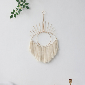 Artilady bohemio <span class=keywords><strong>Mini</strong></span> macramé colgante de pared hecho a mano guardería bebé Decoración habitación tejido ojo atrapasueños <span class=keywords><strong>tapices</strong></span> niñas hogar Metal - Product Image 2