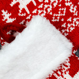 क्रिसमस स्टॉकिंग आभूषण क्रिसमस मोजे ऊनी बुना हुआ मिनी केबल बुना हुआ क्रिसमस स्टॉकिंग्स थोक - Product Image 3