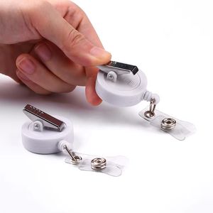 Bobine d'insigne extensible robuste avec logo personnalisé en plastique rotatif <span class=keywords><strong>QORI</strong></span> avec mousqueton - Product Image 5