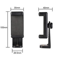 Adaptateur de montage sur trépied rotatif à 360° Takenoken, accessoires pour téléphone portable, pour utilisation sur bureau, clip pour smartphone, bâton à selfie, pince pour vlogging