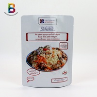 Sachet rétractable en aluminium OEM 350g pour plat instantané de foie et d'estomac de poulet Kaluna