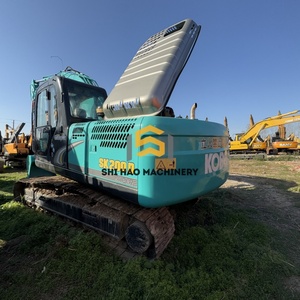 Presque neuf, livraison gratuite, excavatrice sur chenilles d'occasion Kobelco 20 tonnes SK200D de haute qualité pour projets municipaux - Product Image 4