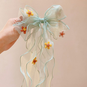 Fermagli per capelli con fiocco a nastro per bambine, accessori per <span class=keywords><strong>trecce</strong></span> da principessa per bambine, graziosi fermagli a fiore per capelli - Product Image 5
