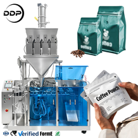 Ligne de production de café à petite échelle, automatique, pour le pesage, le remplissage et la fermeture de sachets de noix de cajou, support DDP