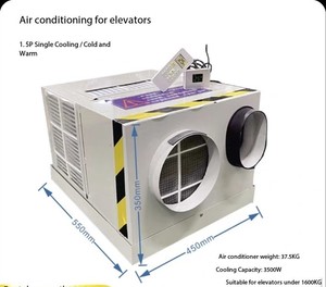 Кондиционер для лифтов (только обогрев и охлаждение, без капель воды) для кабины лифта - 1P и 1.5P - Product Image 2
