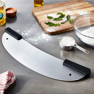 Coltello per Pizza Extra-Large Professionale in Acciaio Inossidabile con Impugnatura Antiscivolo per Uso Ristorante - Product Image 5