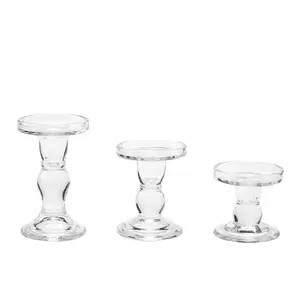 Column Candlestick Wedding Center Decoration Glass Candlestick is Very Suitable for Wedding Special Events Party Living Room