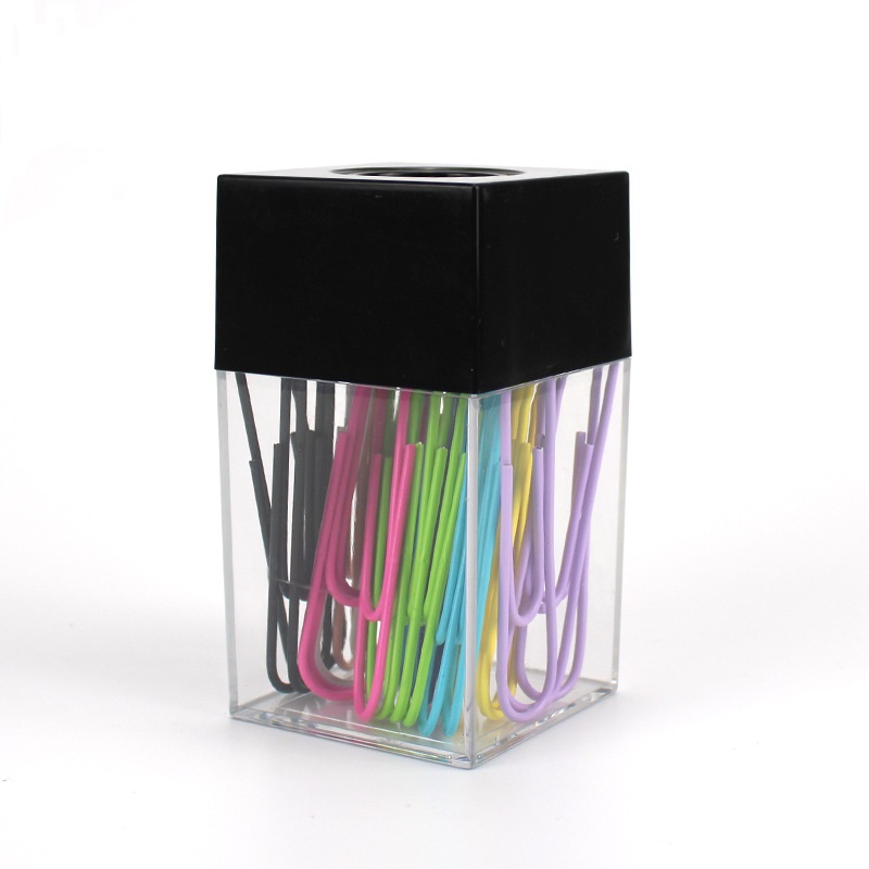 Paperclipdispenser MAUL MAULpro Recycling, Magnetisch, Incl. 15 Clips 73 X H 60 Mm 90 Gerecycled Kunststof Zwart Of Blauw