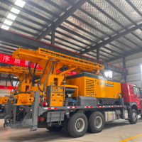 Usine Offre Spéciale FYT200 monté sur camion plate-forme de forage de puits d'eau 200m petit moteur de boîte de vitesses de perceuse de forage pneumatique utilisé