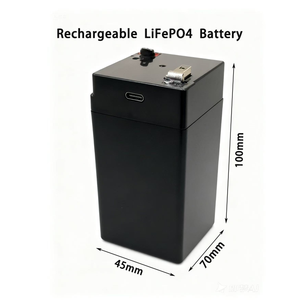 Derin döngüsü şarj edilebilir AKKU lityum pil paketi 6V Toy Lifepo4 pil ile oyuncak RV güneş deniz için tip-c - Product Image 6