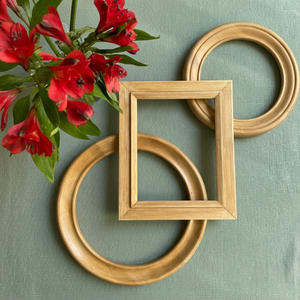 Handcrafted Mango Wood Rectangular Photo <b>Frame</b> 30x25cm Antique Natural Wall <b>Mount</b> | Moradabad Artisan Aqudus Saleem - Product Image 2