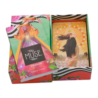 Jeu de cartes de tarot, jeu de divination, design personnalisé, écologique, papier couché brillant et coloré, avec guide explicatif