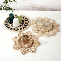 Tapis de table de cuisine résistant à la chaleur pour casseroles, bols, assiettes, tasses et théières - 1,4 cm d'épaisseur, diamètre 30/35 cm