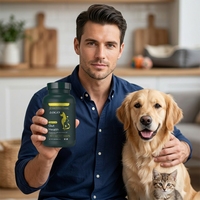Complément Digestif Avancé Probiotique Prébiotique pour Chiens et Chats : Capsules pour la Santé Intestinale, Contre les Gaz, la Diarrhée et pour le Soutien Immunitaire, Riche en Protéines
