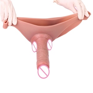 Liquid Silicone Hollow Strap on <b>Dildo</b> for Men Solid Penis Pants Sex Toys for Lesbian Gay - Product Image 3