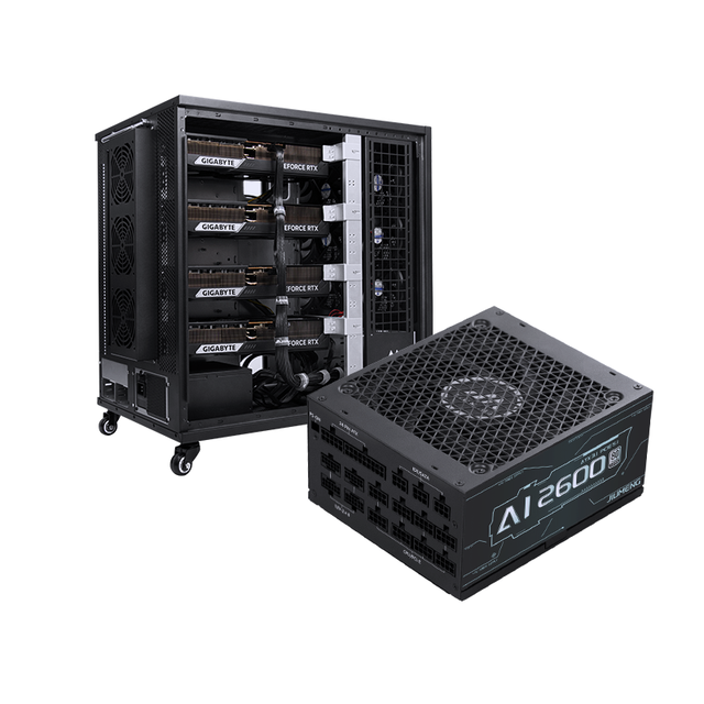 AI ATX 2600W Server Desktop Switching Power Supply Single Rail High Current 200A+ Active PFC Full-Bridge LLC 94% Efficiency