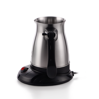 Cafetière électrique en acier inoxydable 600W 0,5L avec chaleur uniforme et interrupteur lumineux pour la préparation du café à la maison ou au bureau R.7506
