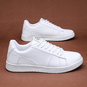 Men's Custom Logo <b>Sneaker</b> Small Orders Walking Skateboarding Low Top PU <b>Leather</b> Shoes for Men - Product Image 4