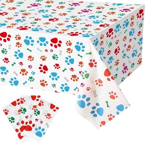 Younike Custom <b>Tablecloth</b> <b>Rectangle</b> Disposable Plastic Party Decoration Custom Pattern Size - Product Image 4