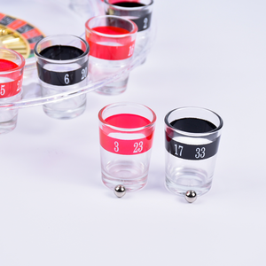 Juego <span class=keywords><strong>de</strong></span> mesa <span class=keywords><strong>de</strong></span> <span class=keywords><strong>ruleta</strong></span> rusa <span class=keywords><strong>de</strong></span> la suerte <span class=keywords><strong>de</strong></span> 16 tazas, construcción <span class=keywords><strong>de</strong></span> vidrio, diseño ligero <span class=keywords><strong>de</strong></span> Color rojo/negro para interior/exterior - Product Image 5