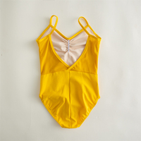 Offre Spéciale Pas Cher Camisole Formation Danse Porter Blanc Jaune Bleu Coton Spandex Enfants Enfants Filles Ballet Justaucorps à Vendre