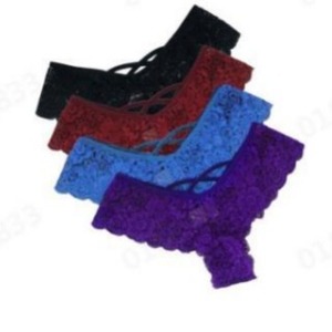 Nouvelles culottes string sexy en dentelle de style européen et américain pour femmes grandes tailles, export, lingerie féminine sexy et tendance - Product Image 1
