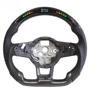 Volant de voiture en fibre de carbone LED pour Golf GTI7 MK7.5 Golf 6 Golf 7 Volant sport - Product Image 1