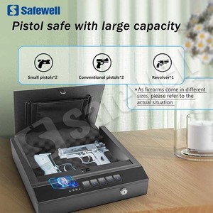 Safewell tự động mở sinh trắc học vân tay két tiên tiến nhận dạng khuôn mặt súng an toàn thích hợp cho gia đình, đầu giường, và sử dụng xe hơi