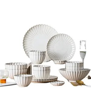 Direct Selling Ceramic China Dinnerware Sets Japanese Ceramic Plate Kiln Baked Dish Household Rice Bowl Breakfast Plate