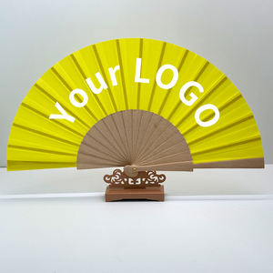 Abanico de Mano de Madera con Logotipo Personalizado, Abanicos Manuales con Patrón Personalizado para Bodas - Product Image 1
