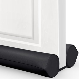 Bande de mousse isolante pour bas de porte, anti-poussière et insonorisante, double face, pour l'étanchéité des portes - Product Image 1