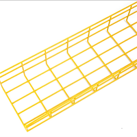 Plateau de câblage en treillis soudé HDG de haute qualité 50x50 100x50mm, panier de câblage en treillis pour câbles à fibres optiques de bâtiments de bureaux