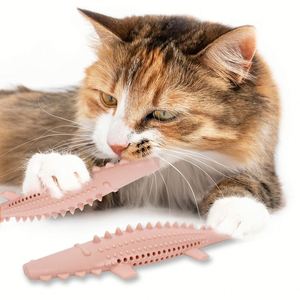 Novedades Juguetes de silicona para mascotas de grado alimenticio Masticar Limpieza de dientes <span class=keywords><strong>Catnip</strong></span> Juguete interactivo para gatos - Product Image 1