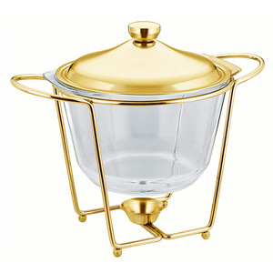 Calentador de Alimentos de Acero Inoxidable de Alta Calidad, Vitrina Exhibidora para Buffet de Hotel, Calentador de Vidrio para Platos - Product Image 1