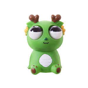 Juguete de Peluche Dragón Pequeño, Juguete Antiestrés Creativo con Ojos Saltones, Material de Goma TPR, Juguete Blandito para Aliviar la Ansiedad para Niños y Adultos - Product Image 4