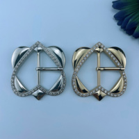Boucles de ceinture réglables en alliage de zinc sans nickel de qualité supérieure, personnalisées avec pierres, pour sangles de sacs et chaussures
