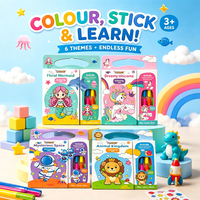 Service d'impression personnalisé : Ensemble de livres de coloriage sur le thème des animaux pour la maternelle, avec stylos de coloriage, idéal pour les fêtes d'enfants (3 ans et plus)