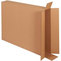 Flacher Rechteck-Papier karton Schmale Seiten verpackung Papier box Versand box für Gemälde oder Foto rahmen Verpackung Wellpappe