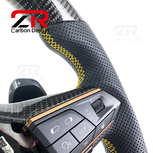 <span class=keywords><strong>Volant</strong></span> en fibre de carbone avec bouton de démarrage LED RPM pour <span class=keywords><strong>Seat</strong></span> Cupra Tavascan Terramar Formentor VZ VZ5 Leon <span class=keywords><strong>Ibiza</strong></span> Ateca Arona - Product Image 2