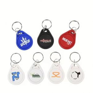 Porte-clés RFID NFC vierges en ABS personnalisables avec logo pour la vente en gros - Product Image 1